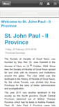Mobile Screenshot of johnpaulprovincehgn.org